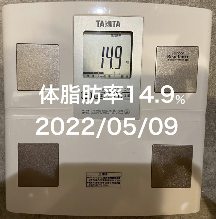 2022/05/09 体脂肪率