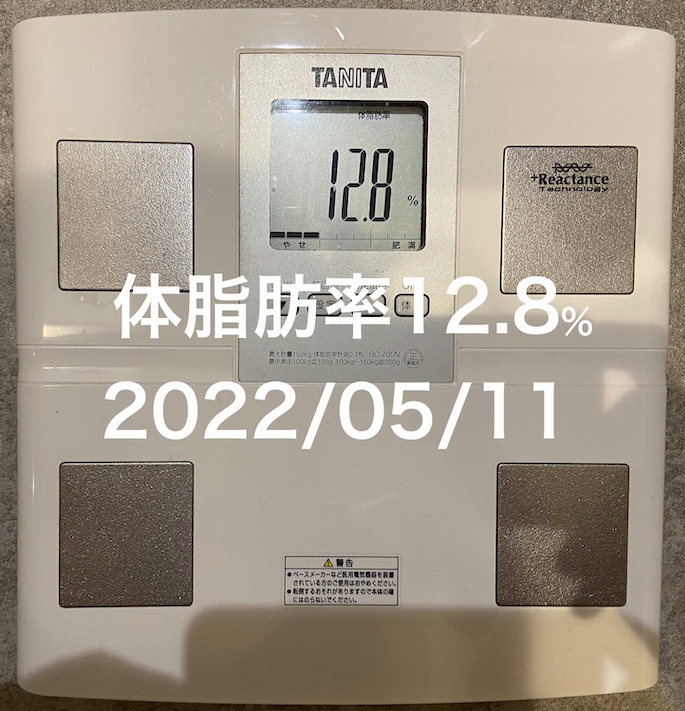 2022/05/11 体脂肪率