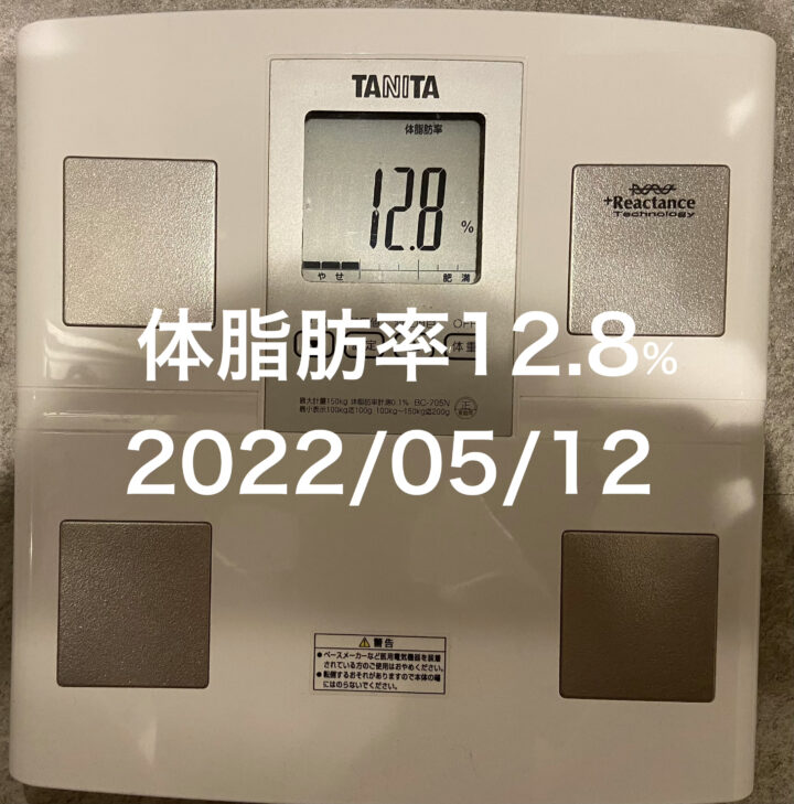 2022/05/12 体脂肪率