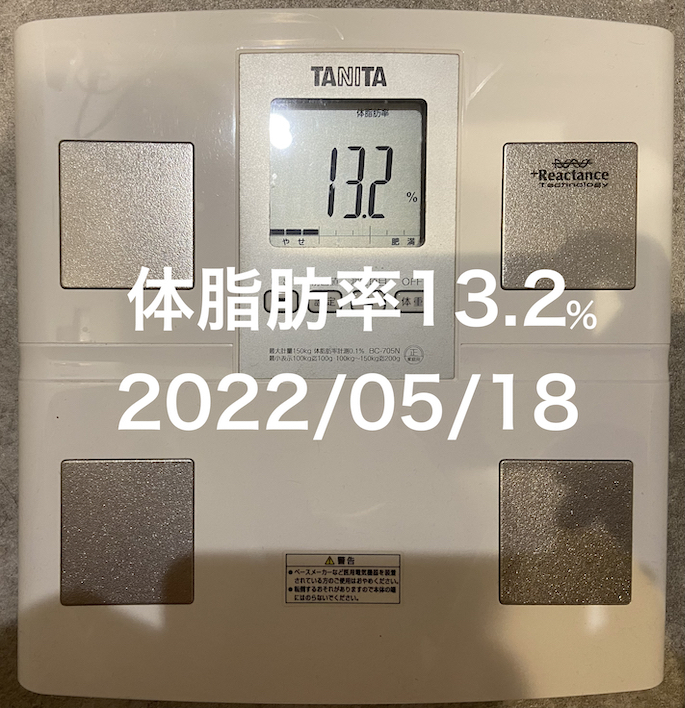 2022/05/18 体脂肪率
