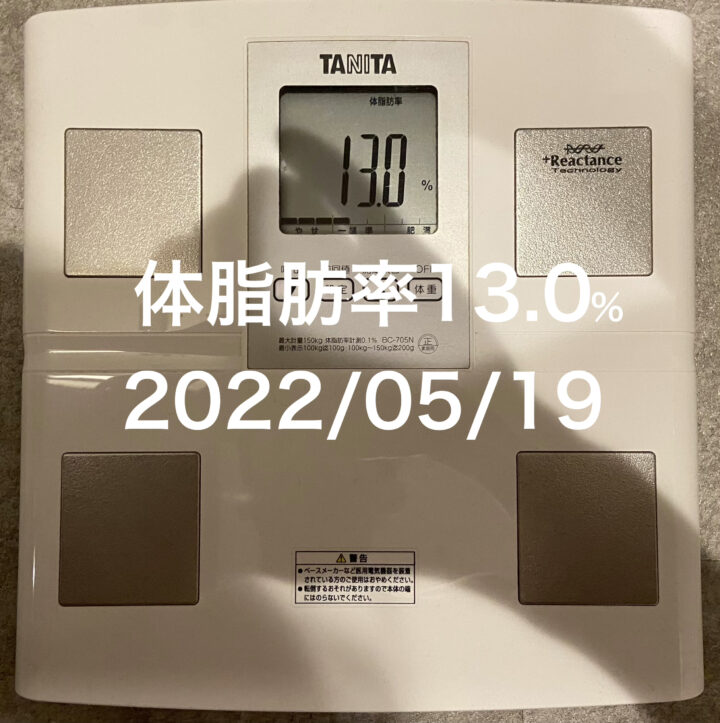 2022/05/19 体脂肪率