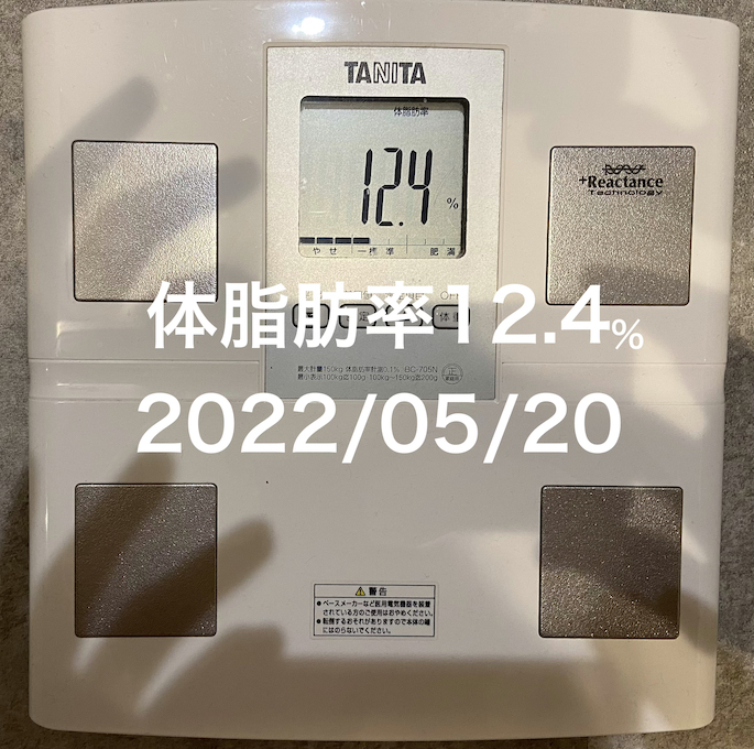 2022/05/20 体脂肪率