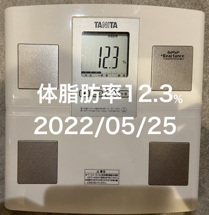 2022/05/25 体脂肪率