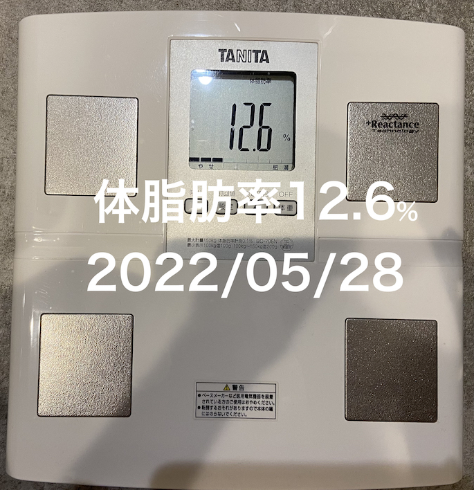 2022/05/28 体脂肪率