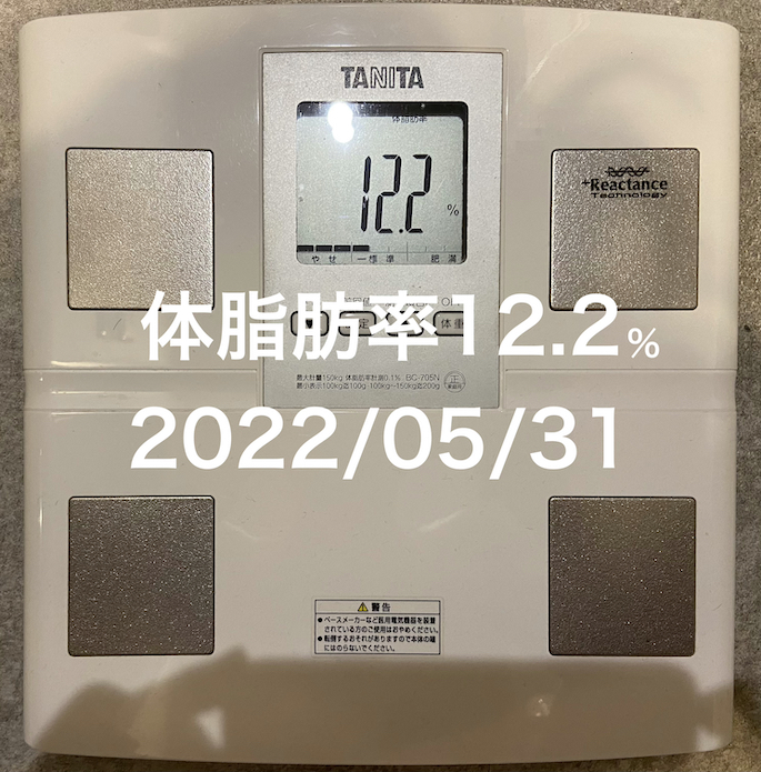 2022/05/31 体脂肪率