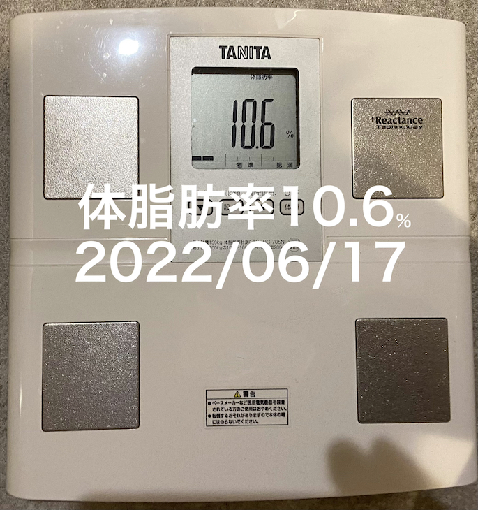 2022/06/17 体脂肪率