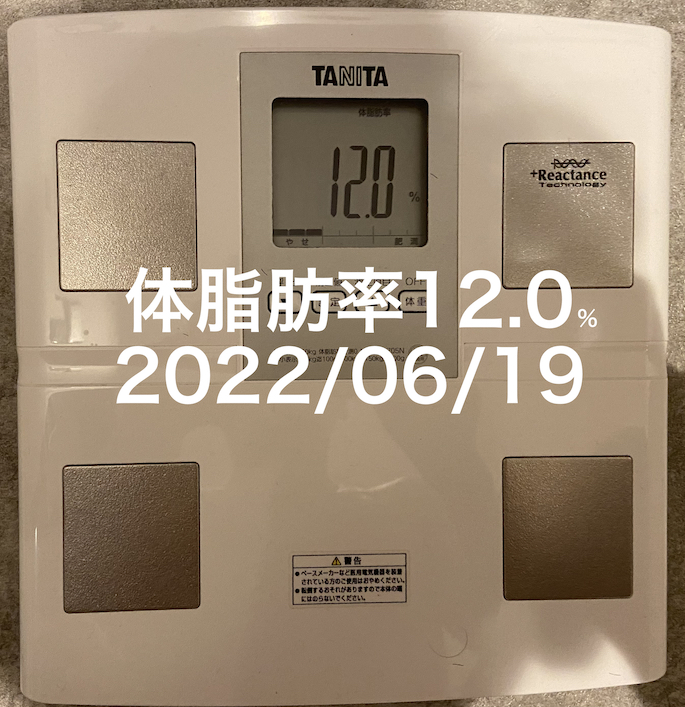 2022/06/19 体脂肪率