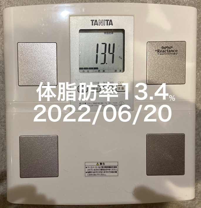 2022/06/20 体脂肪率