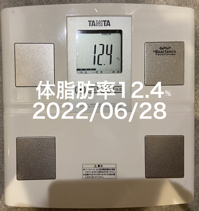 2022/06/28 体脂肪率