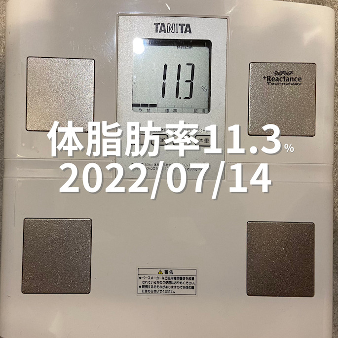 2022/07/14 体脂肪率