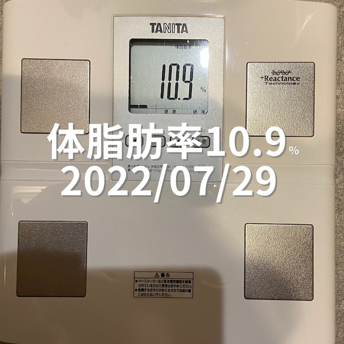 2022/07/29 体脂肪率