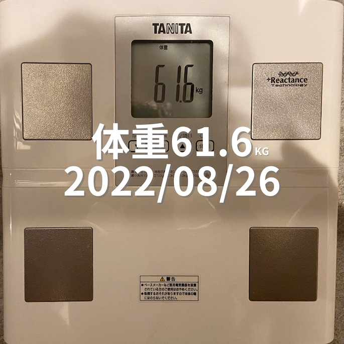 2022/08/26 体重