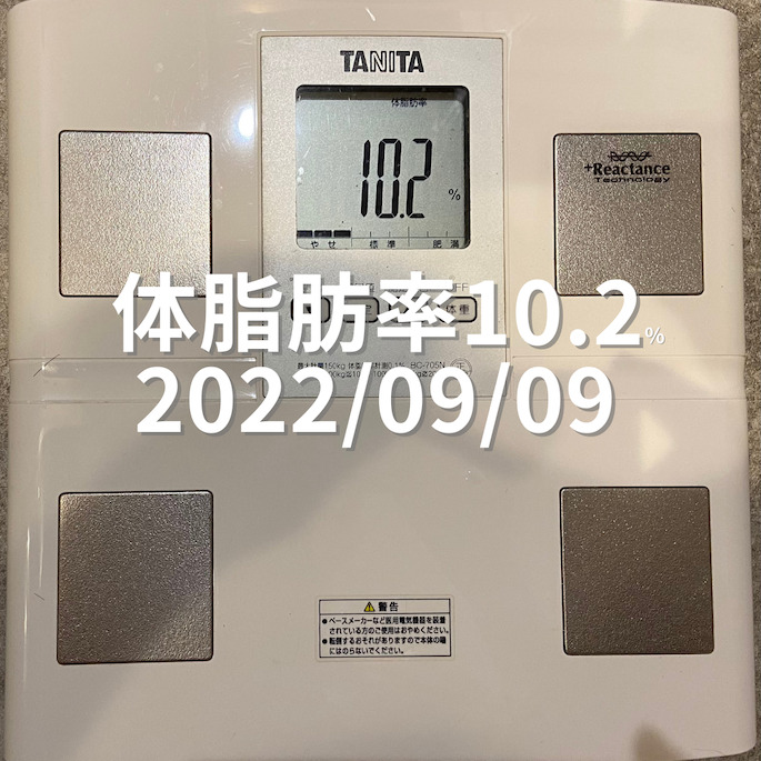 2022/09/09 体脂肪率