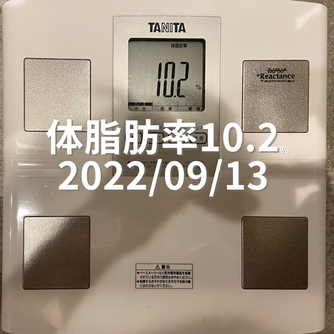 2022/09/13 体脂肪率