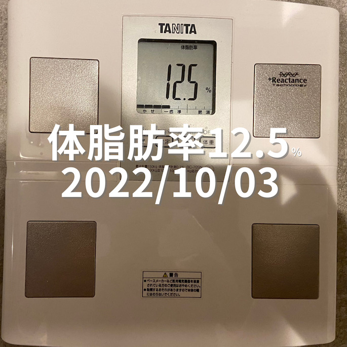 2022/10/03 体脂肪率