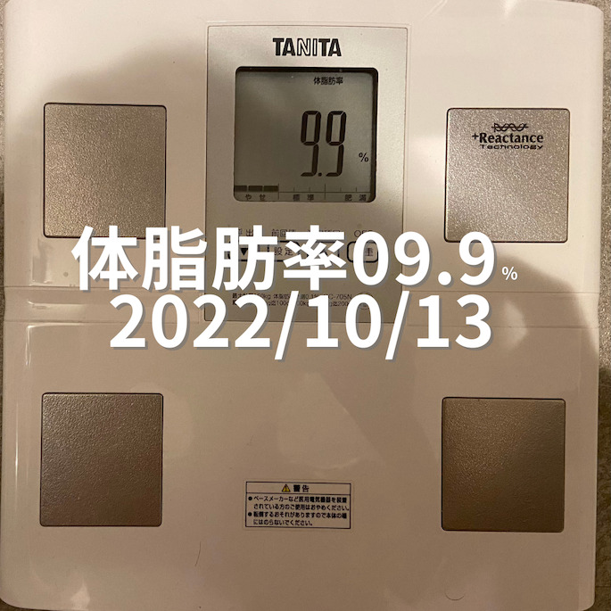 2022/10/13 体脂肪率