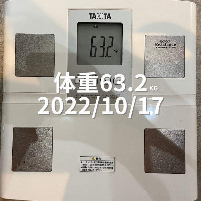 2022/10/17 体重