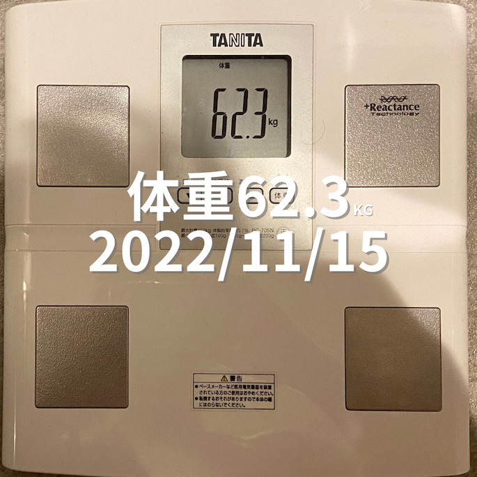 2022/11/15 体重