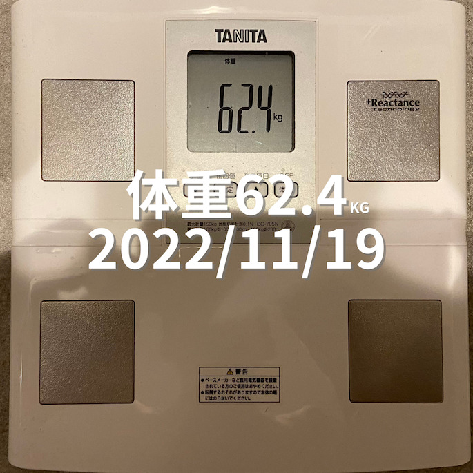 2022/11/19 体重