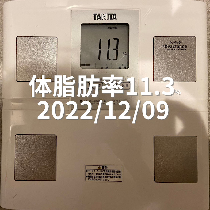 2022/12/09 体脂肪率