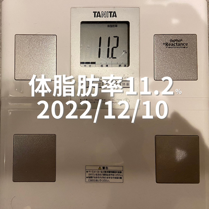 2022/12/10 体脂肪率