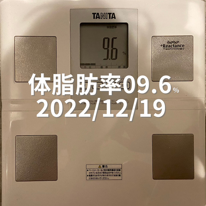 2022/12/19 体脂肪率