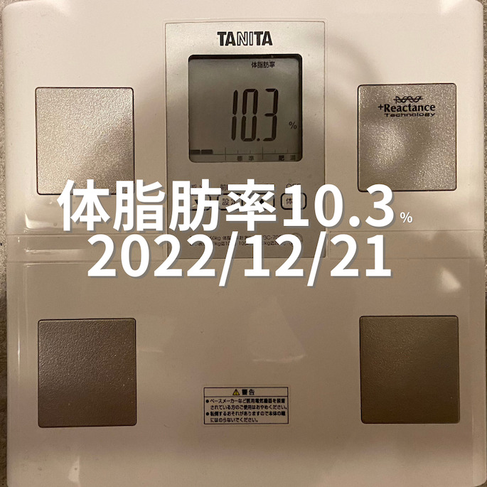 2022/12/21 体脂肪率