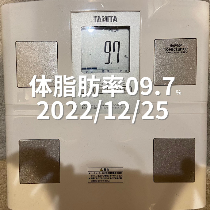 2022/12/25 体脂肪率