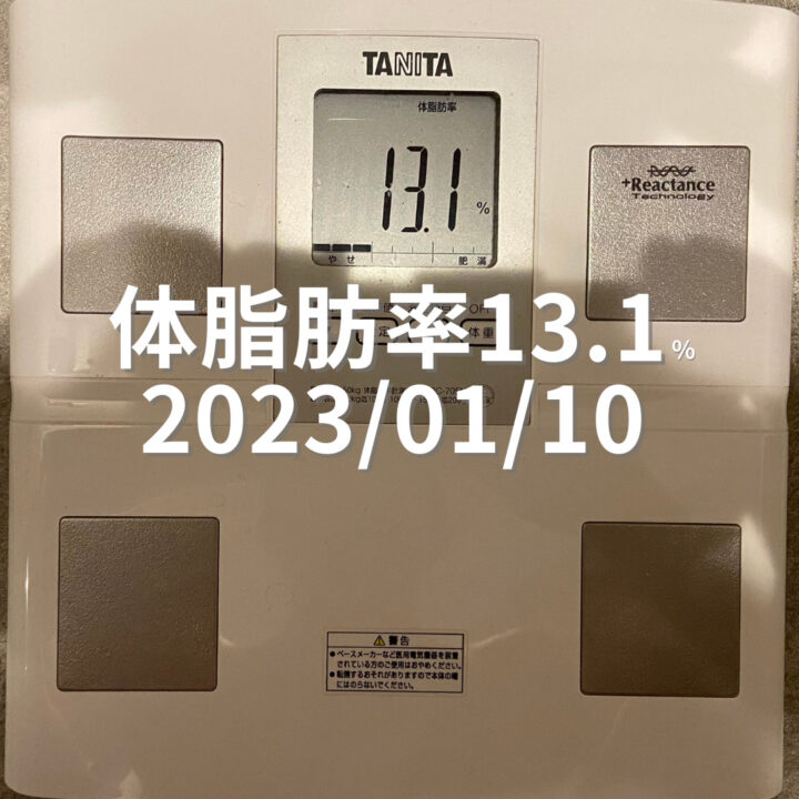2023/01/10 体脂肪率