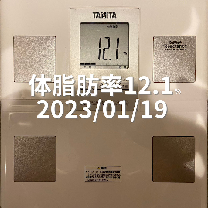 2023/01/19 体脂肪率
