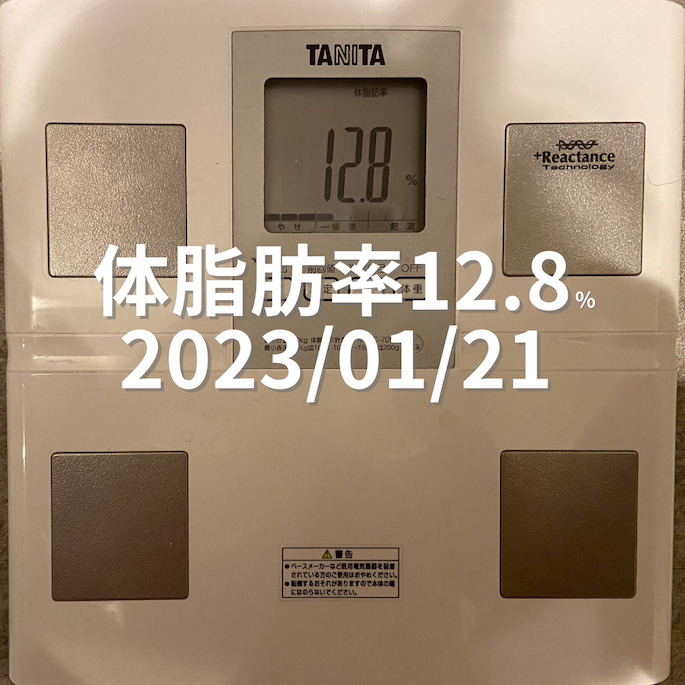 2023/01/21 体脂肪率