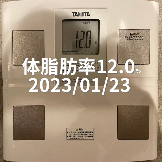 2023/01/23 体脂肪率